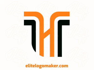 A simple and dynamic logo with the letter 'H', using clean shapes to generate an interesting and modern design.