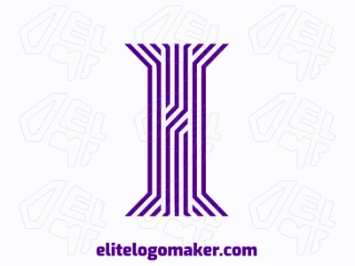 A striped logo featuring the letter 'I' with several lines, designed to create a professional and different brand identity with a unique visual appeal.