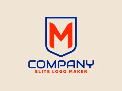 An emblem logo featuring the combination of the letter 'M' and a shield, designed for a strong and authoritative brand presence.