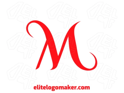 A creative logo featuring the letter 'M' in orange color, designed in an initial letter style with bold shapes and modern lines for a dynamic brand identity.