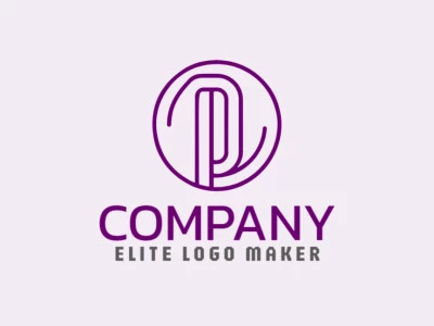 A sleek and captivating logo design featuring the letter 'P', perfect for brands seeking sophistication and creativity.