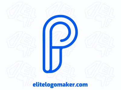 A simple and distinguished logo featuring the letter 'P', designed to achieve a perfect balance of elegance and clarity.