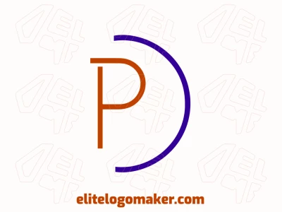 A minimalist logo featuring the letter 'P' combined with a bow, creating a creative design that blends elegance with simplicity.