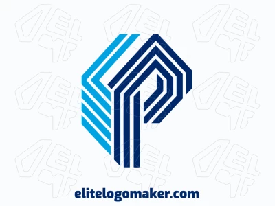 A professional logo design featuring a geometric letter 'P' with a striped style, conveying a sense of precision and modernity.