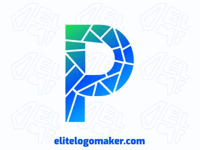 An interesting mosaic logo featuring the letter 'P', composed of vibrant geometric shapes that create a dynamic and artistic design.