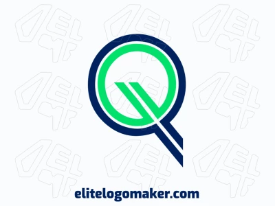 An original corporate logo featuring the letter 'Q' in an initial letter style, designed to be fully customizable for unique branding.