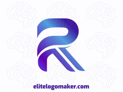 A gradient-styled logo featuring the letter 'R', seamlessly blending shades of blue and purple for a modern and dynamic look.