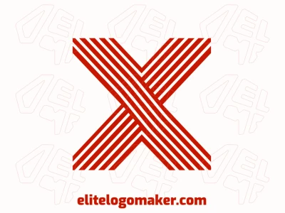 An inspiring logo features the letter 'X' formed by bold stripes, creating a dynamic and visually engaging striped design.