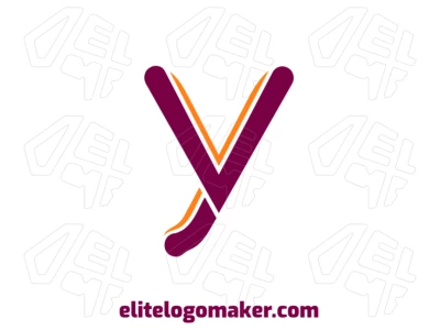 Brand logo featuring the letter "Y" with simple details, designed for a clean and modern brand identity with an impactful visual presence.
