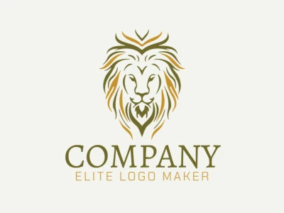 The logo features a majestic lion, exuding an animalistic style. The colors used, green and yellow, evoke a sense of nature and vitality.