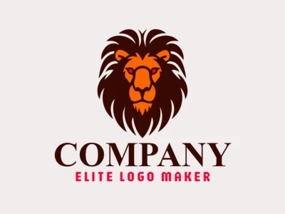 A lion head emblem, creatively designed for a distinctive brand.