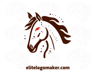 A modern, illustrative design of a horse's head with multiple details, offering an innovative and fully customizable logo for your brand.