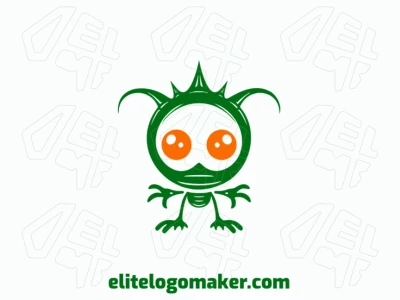 Professional logo in the shape of a monster with creative design and abstract style.