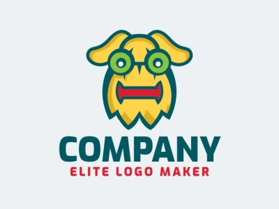 Ready-Made logo with childlike style and abstract shapes forming a monster with green, blue, and red colors.