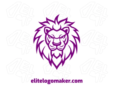 Prominent logo featuring a bold and symmetrical lion design, exuding strength and balance with precise details.