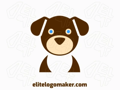 A friendly and endearing puppy mascot, exuding warmth and charm in this adorable logo design.
