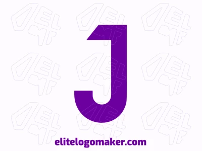 A minimalist logo featuring a purple letter 'J', designed to offer a different and modern visual appeal.