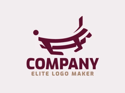 Professional logo in the shape of a rabbit, with a creative design and original style.