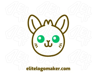 A graceful, creative design of a simple and beautiful rabbit, showcasing elegance and charm.
