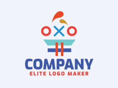 Modern logo design in the shape of a robot with professional design and abstract style. Ideal for different types of robotics companies.