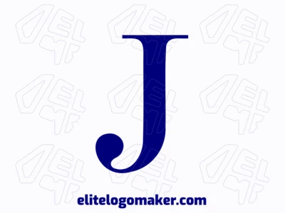 Refined logo showcasing a simple letter 'J' in a clean and elegant initial letter style.