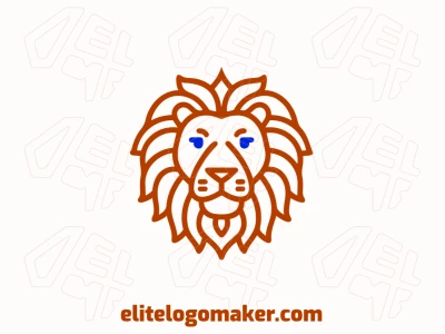 A simple logo featuring a minimalistic lion shape, crafted with clean lines and a straightforward design for versatile and modern branding.