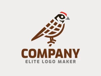 Logo in the shape of a sparrow, this logo is ideal for different business areas.