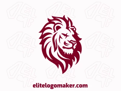 An animal-style logo featuring a super angry lion, delivering a bold and fierce design appropriate for a professional and impactful brand identity.