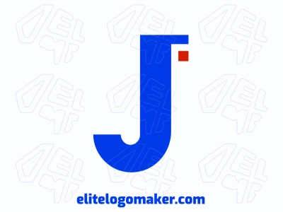 A distinguished yet cheap logo featuring a super simple letter 'J' in a minimalist style, designed for a clean, modern, and impactful look.