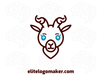 A noticeable logo featuring a symmetrical goat design with abstract elements, creating a modern and balanced visual identity.