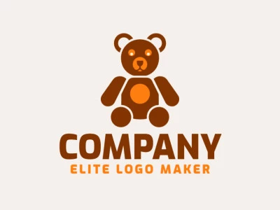 A playful logo design featuring a toy teddy bear, perfect for a fun and inviting brand identity.