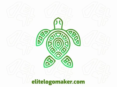 A refined and eye-catching logo featuring a customizable turtle design with a gradient style.
