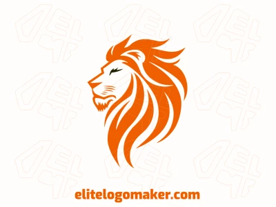 Logo design featuring an abstract, vigorous lion, embodying a subtle yet professional concept.