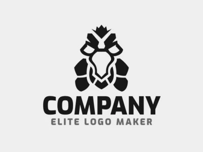 Logo ready in the shape of a vulture composed of creative design and simple style.