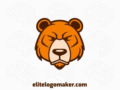 An abstract logo featuring a wild bear in a modern design, highlighted with shades of brown and orange.