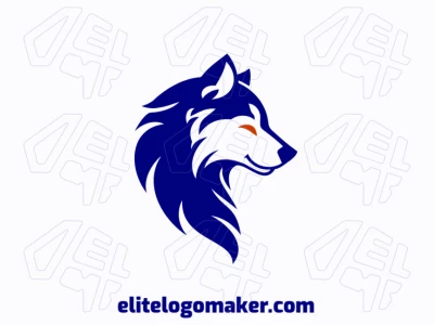 A dynamic logo featuring a wolf, perfect for animal-related brands.