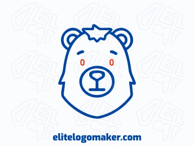 A minimalist logo featuring the head of a young polar bear, with clean lines and a simple design that conveys calm and purity.