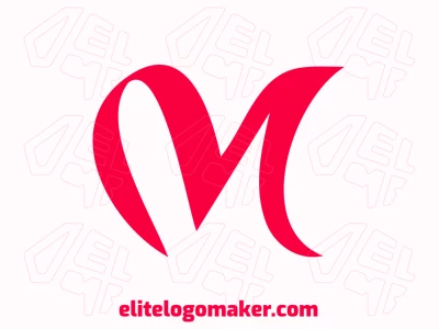 Un logotipo inspirador y atractivo, minimalista, con la letra 'M' abstracta, perfecto para una empresa que busca un diseño único y moderno que cause impacto.