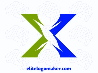 Un logotipo abstracto con la letra 'X', diseñado con formas elegantes para crear una identidad de marca inspiradora y hermosa.