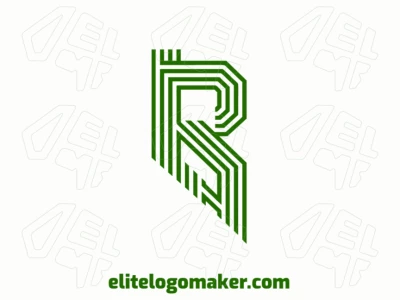 Un diseño de logotipo con la letra 'B' formada por múltiples líneas, proyectando vitalidad y crecimiento, perfecto para marcas dinámicas.