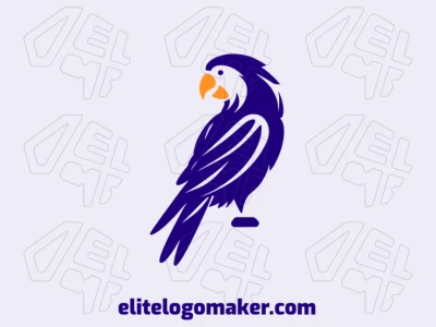 Encarnando el espíritu vibrante de los trópicos, el sencillo logotipo de una guacamaya azul en tonos azules y amarillos irradia alegría y felicidad tropical.