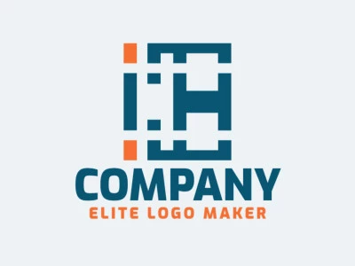 Logotipo profesional en forma de una letra "C" combinado con una letra "H", con diseño creativo y estilo minimalista.