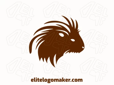 Logotipo ideal para diferentes negocios en forma de un carpincho, con diseño creativo y estilo minimalista.