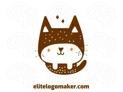 Un diseño abstracto de un gato hermoso con detalles artísticos, perfecto para mostrar expresión creativa.