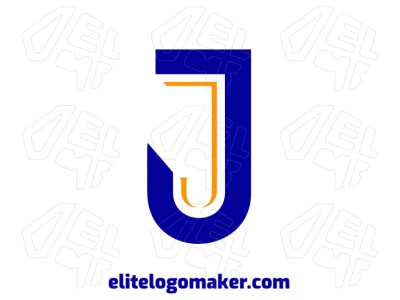 Logotipo perfecto con la letra 'J' corporativa en un estilo minimalista, combinando profesionalismo y simplicidad en un diseño elegante.