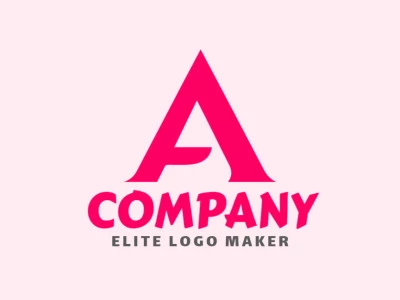 Crea un logo ideal para tu negocio en forma de letra "A" con un estilo minimalista y colores personalizables.