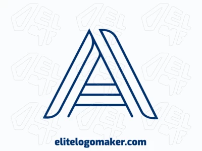 Un logo monolineal que presenta la letra 'A' con un diseño elegante y moderno.