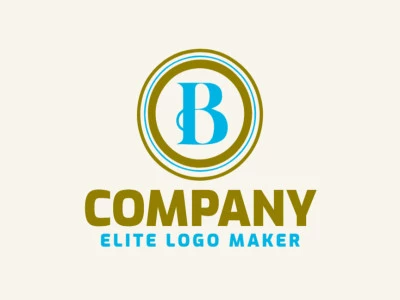 Un logotipo circular 'B' que encarna unidad y fuerza, perfecto para representar una marca dinámica.