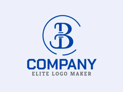 Un logo elegantemente circular con la letra 'B'.