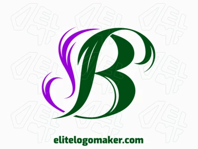 Un logotipo ornamental con la letra 'B', diseñado con formas intrincadas para un aspecto sofisticado.